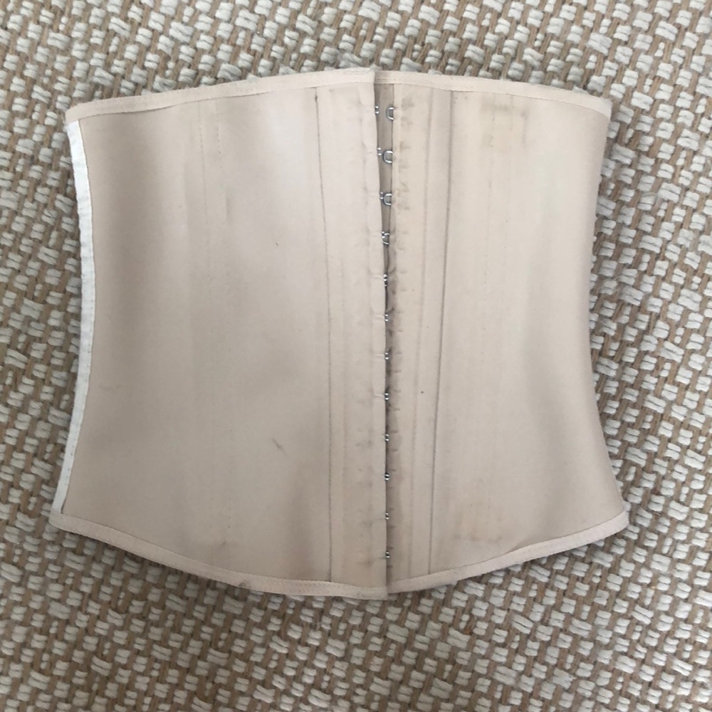 Nude latex waist trainer/corset